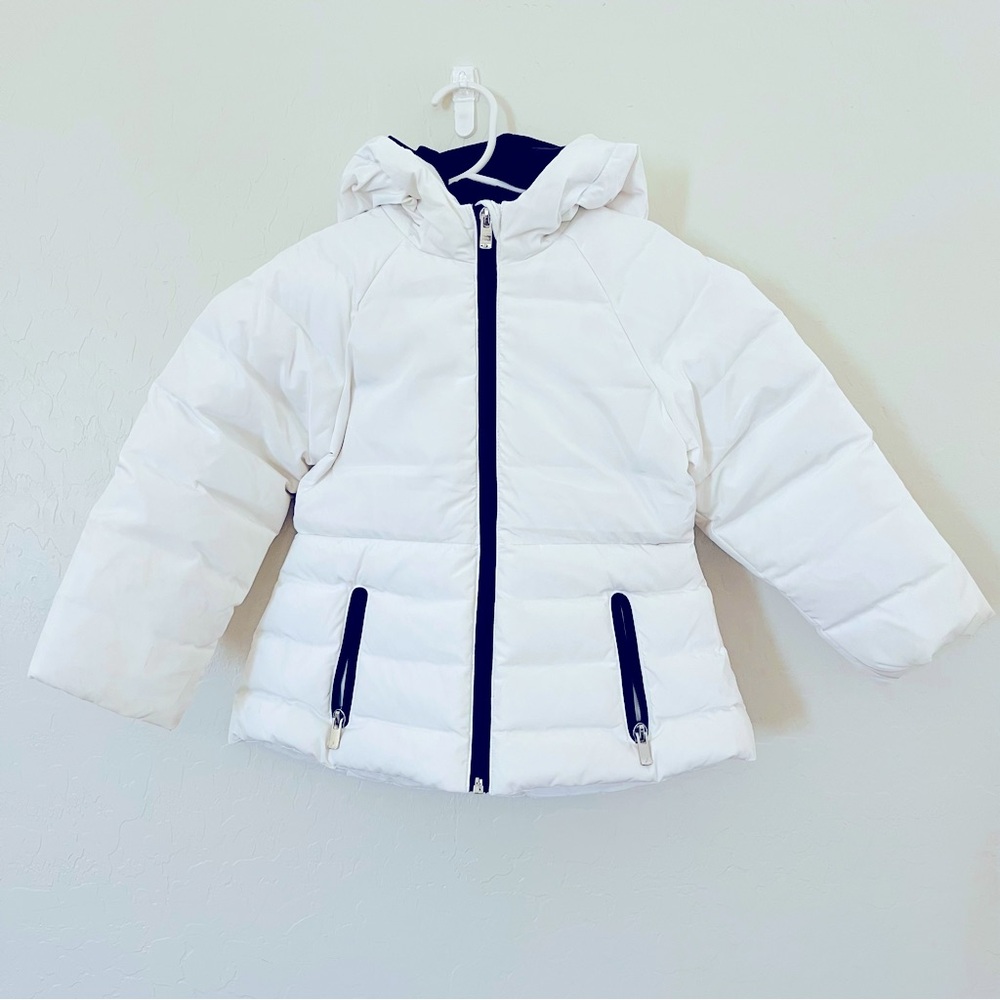 Jacadi White Jacket with Dark Accents